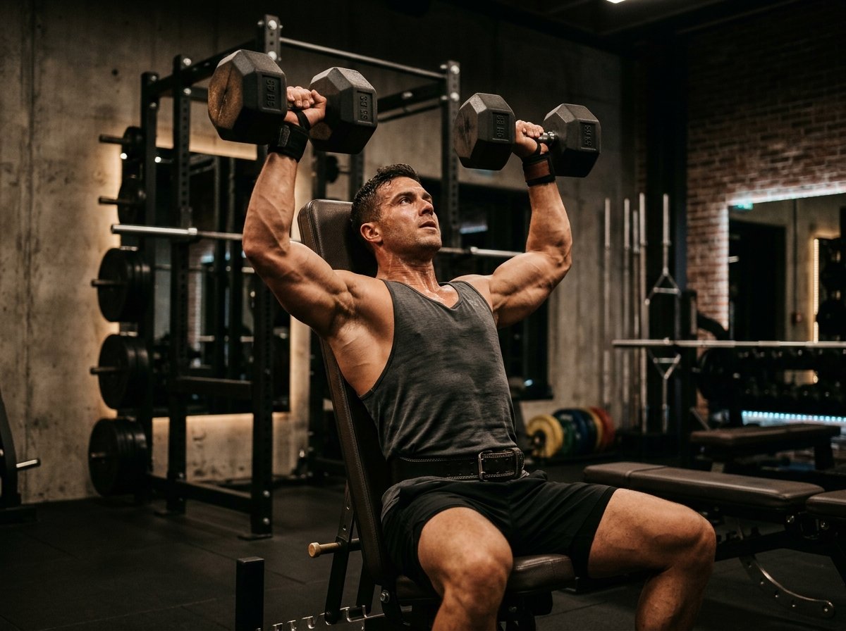 Treino de Musculação com Halteres - Força e Hipertrofia